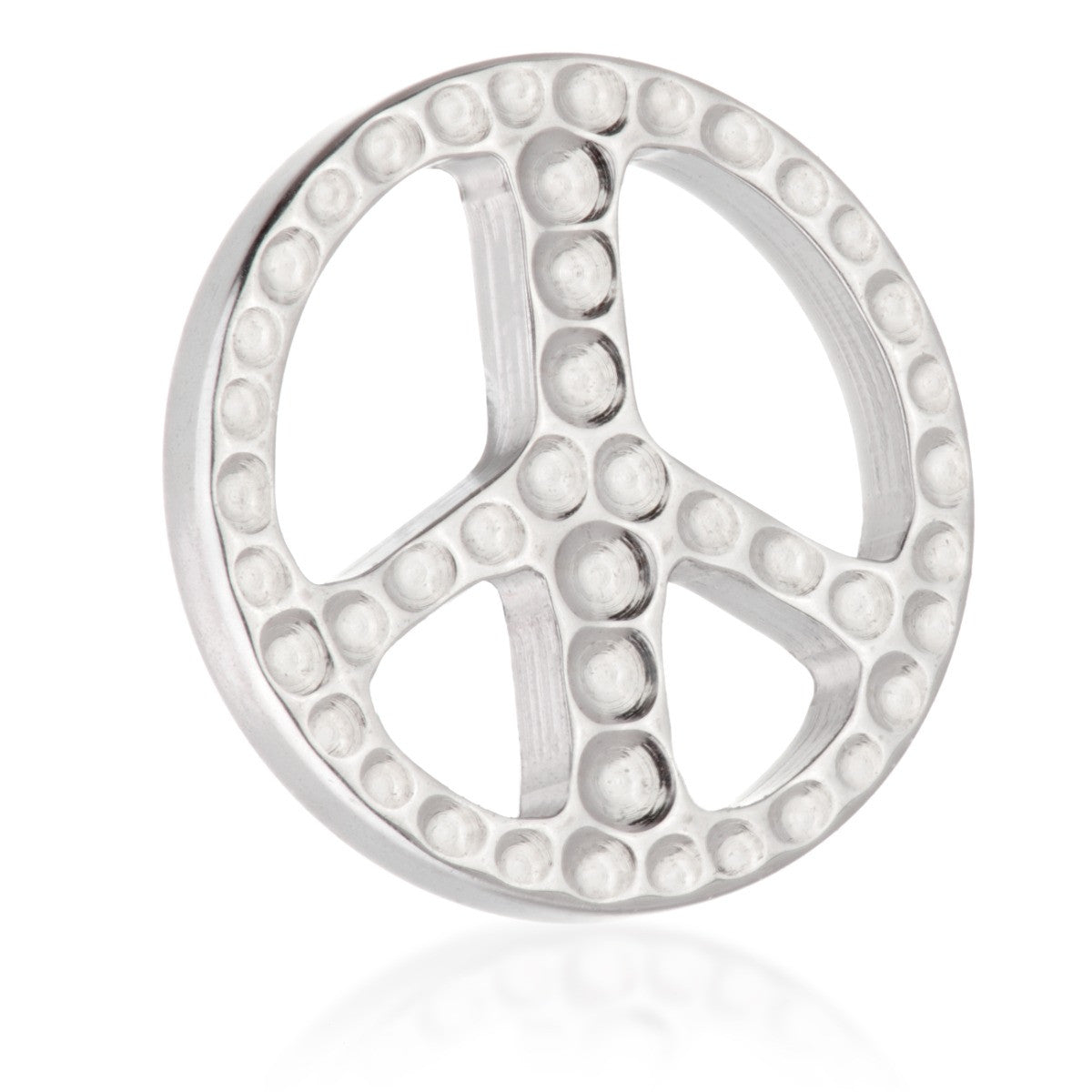 Ti Internal Hammered Peace Sign Attachment