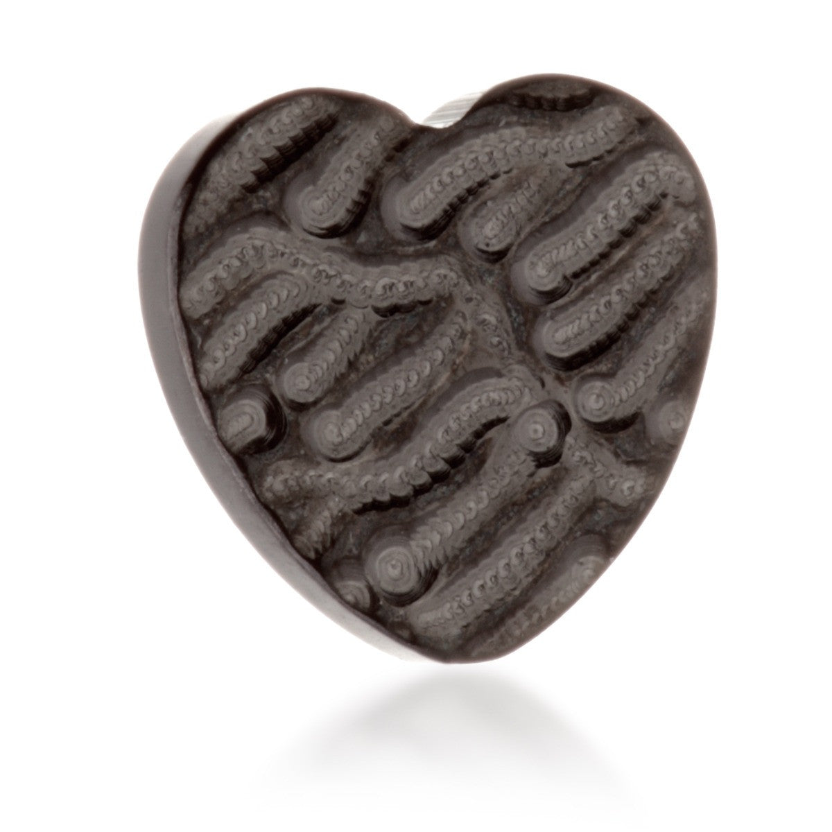 Evil Black Ti Internal Rippled Heart Attachment