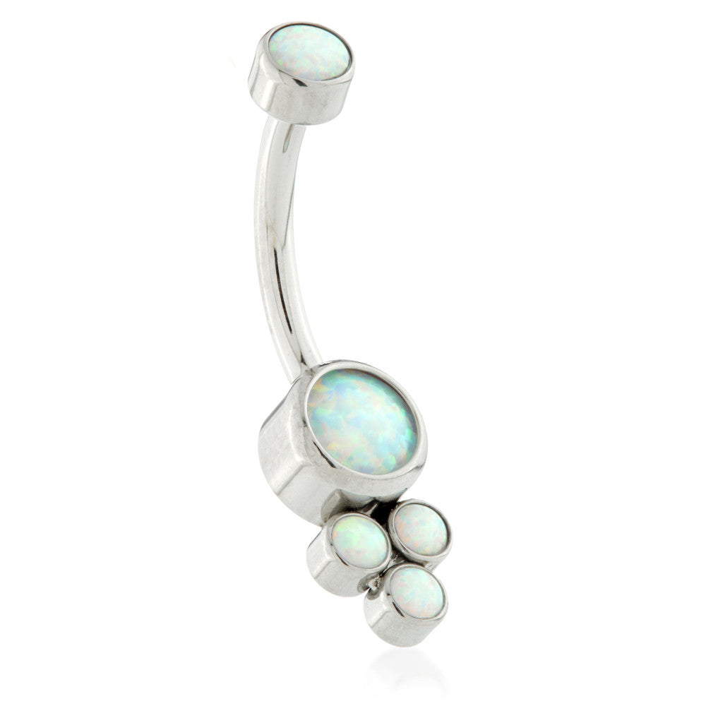 Internal Ti Opal Quad Disk Navel-1.6-10-WT