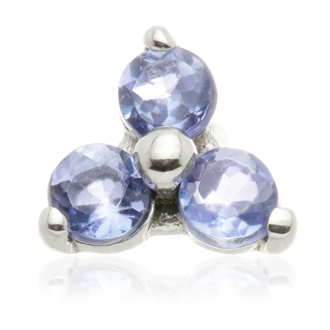 TL - 14ct Gold Internal Trinity Tanzanite Attachment - W