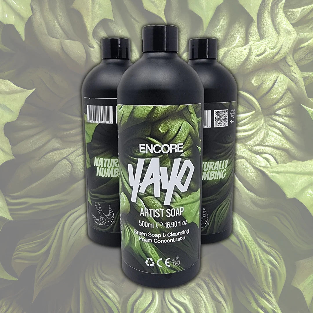 Yayo Encore Naturally Numbing Green Soap and Cleansing Foam Concentrate 500ml