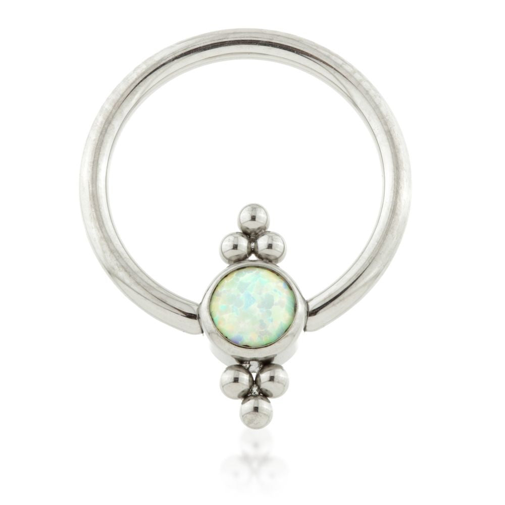 Ti BCR with Double Tri-Bead Cluster Opal Flat Disk 1.2mm