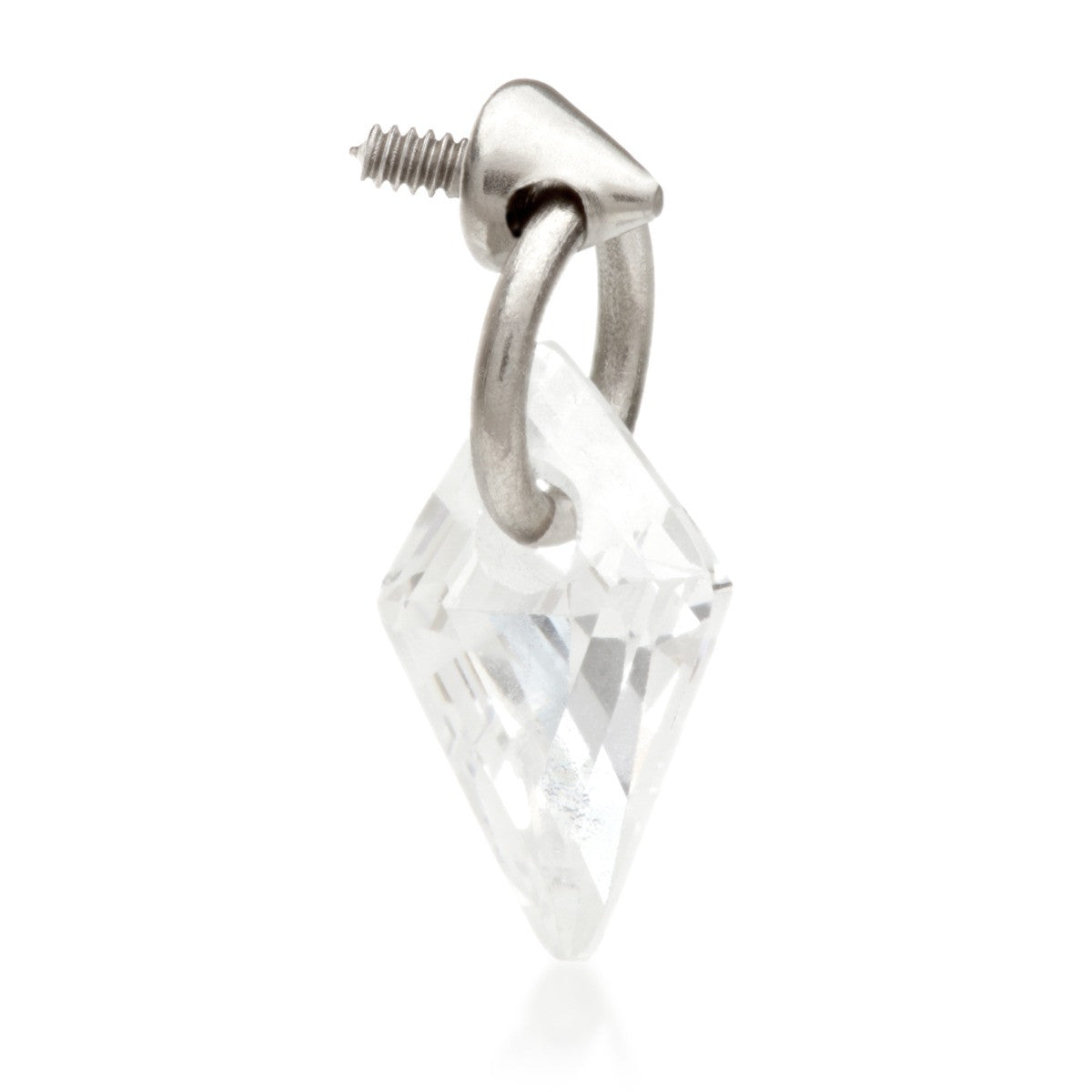 Ti Internal Attachment with Kite Shape Gem Charm