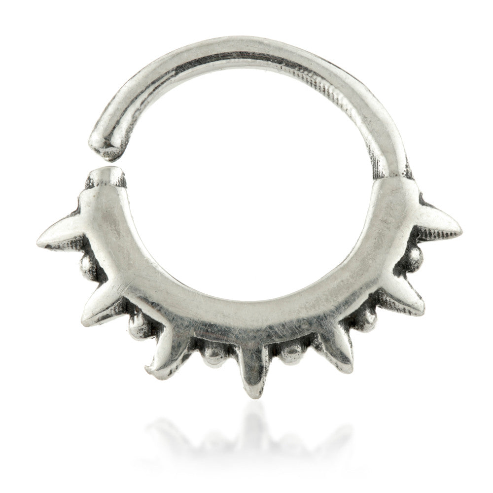 1x Wishbone Silver Open Cartilage Ring - SVSEP35