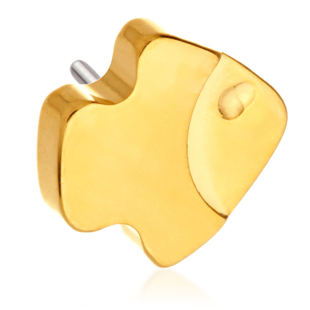 Zircon Gold Ti Threadless Fish Attachment