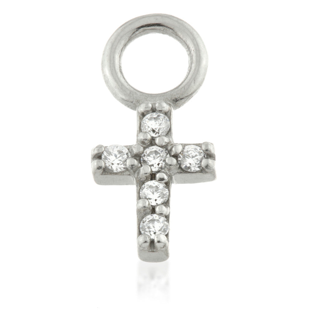 Crystal Cross Charm for Hinge Segment Ring
