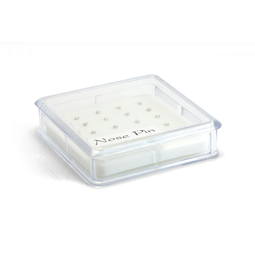 20x Silver AB Gems - L Shaped - in Box
