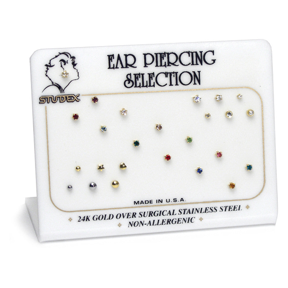 Studex Ear Piercing Selection Display - 24 Styles