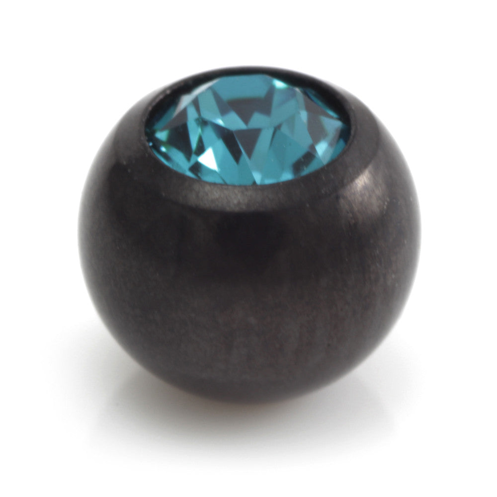 Black Steel Gem Ball