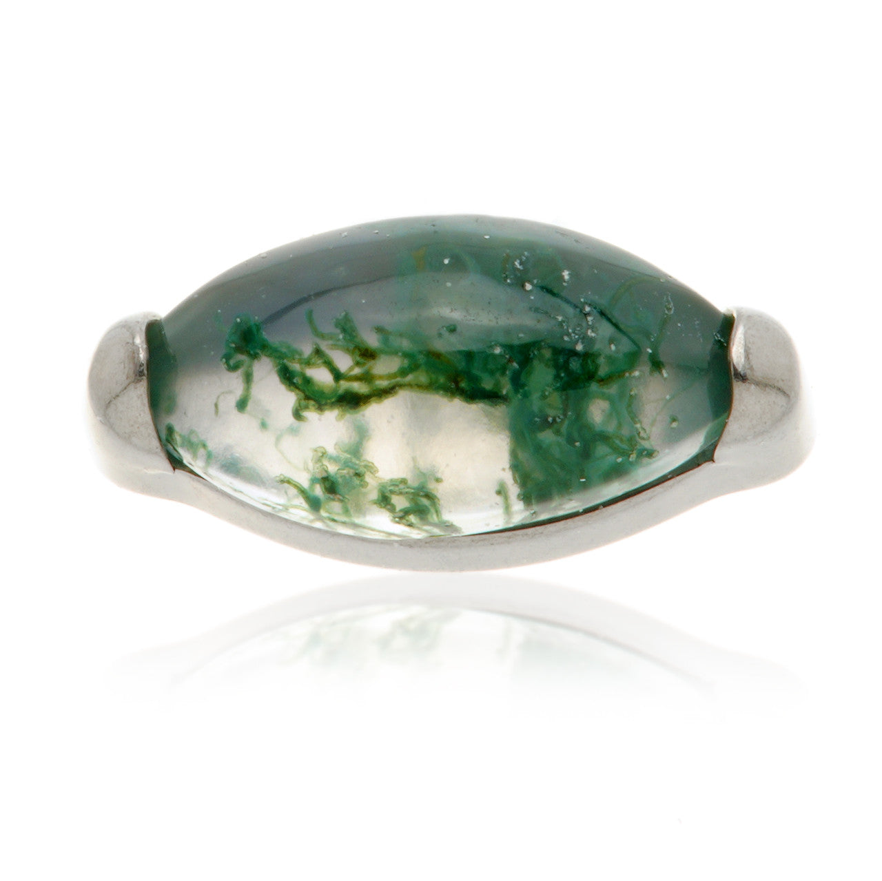 Ti Internal Mini Moss Agate Marquise Attachment