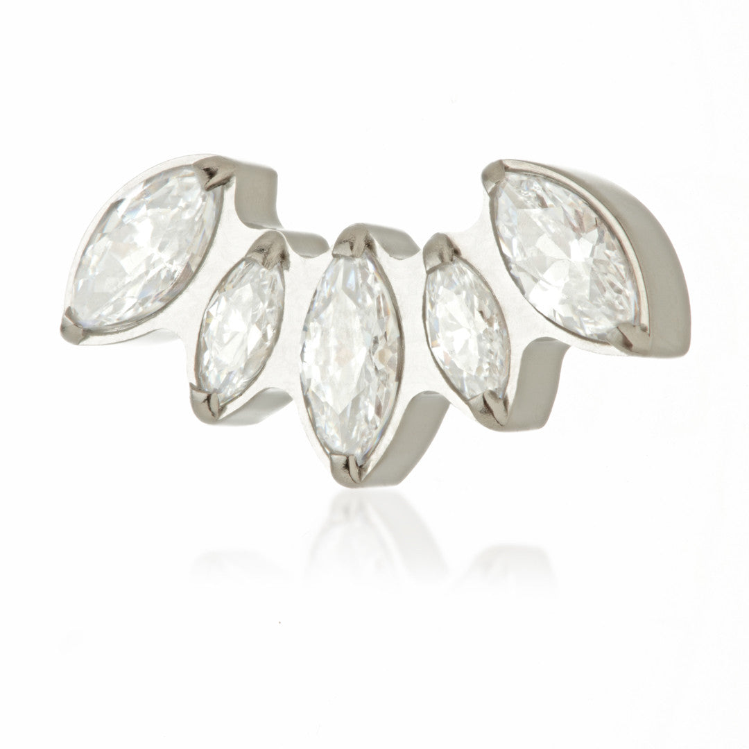 Ti Internal Crescent Marquise Cluster Attachment