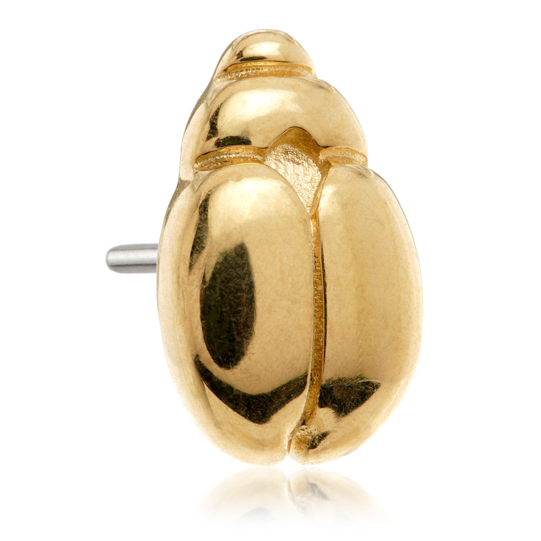 TL Scarab - 14ct Gold Threadless Attachment