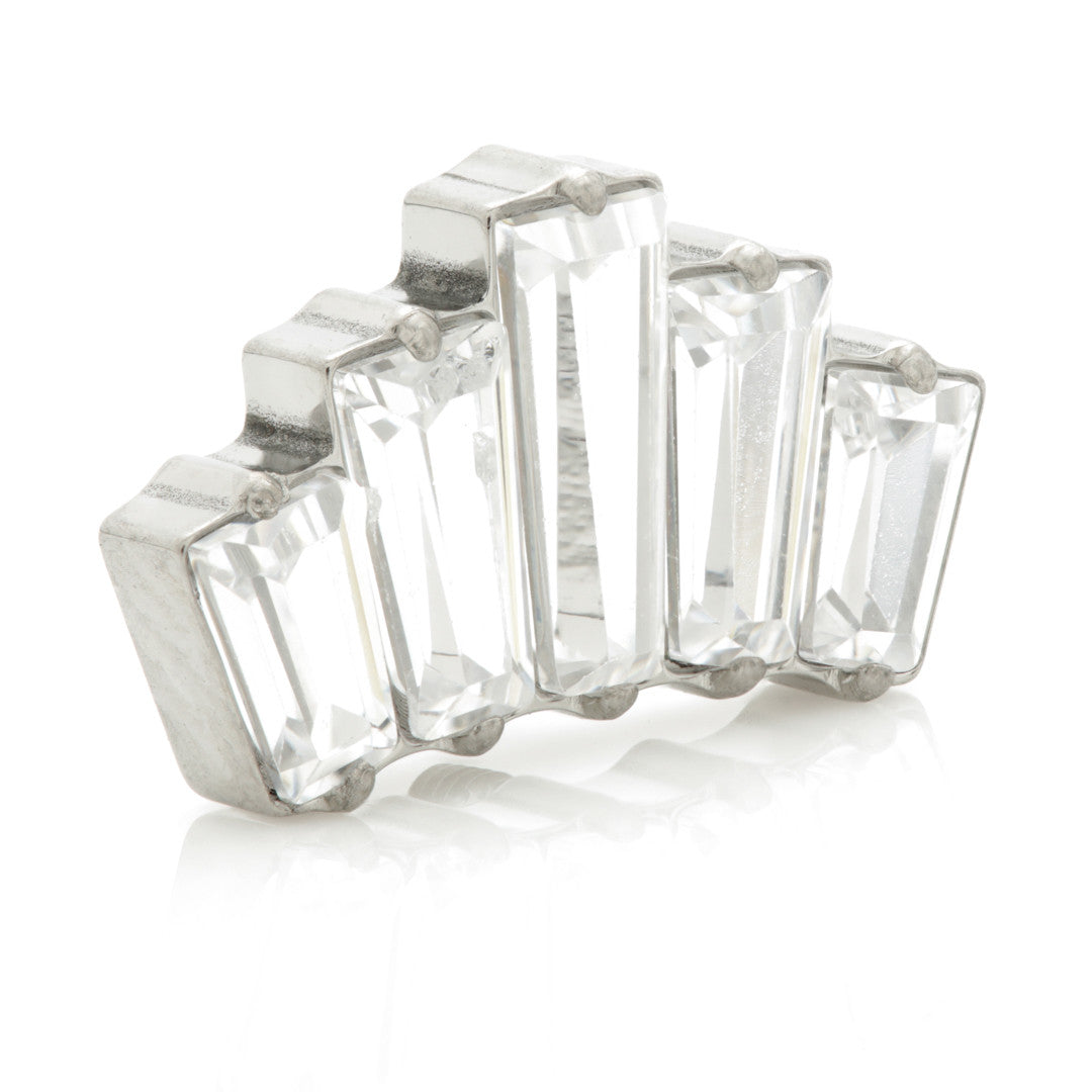 Ti Internal Baguette 5 Gem Cluster Attachment