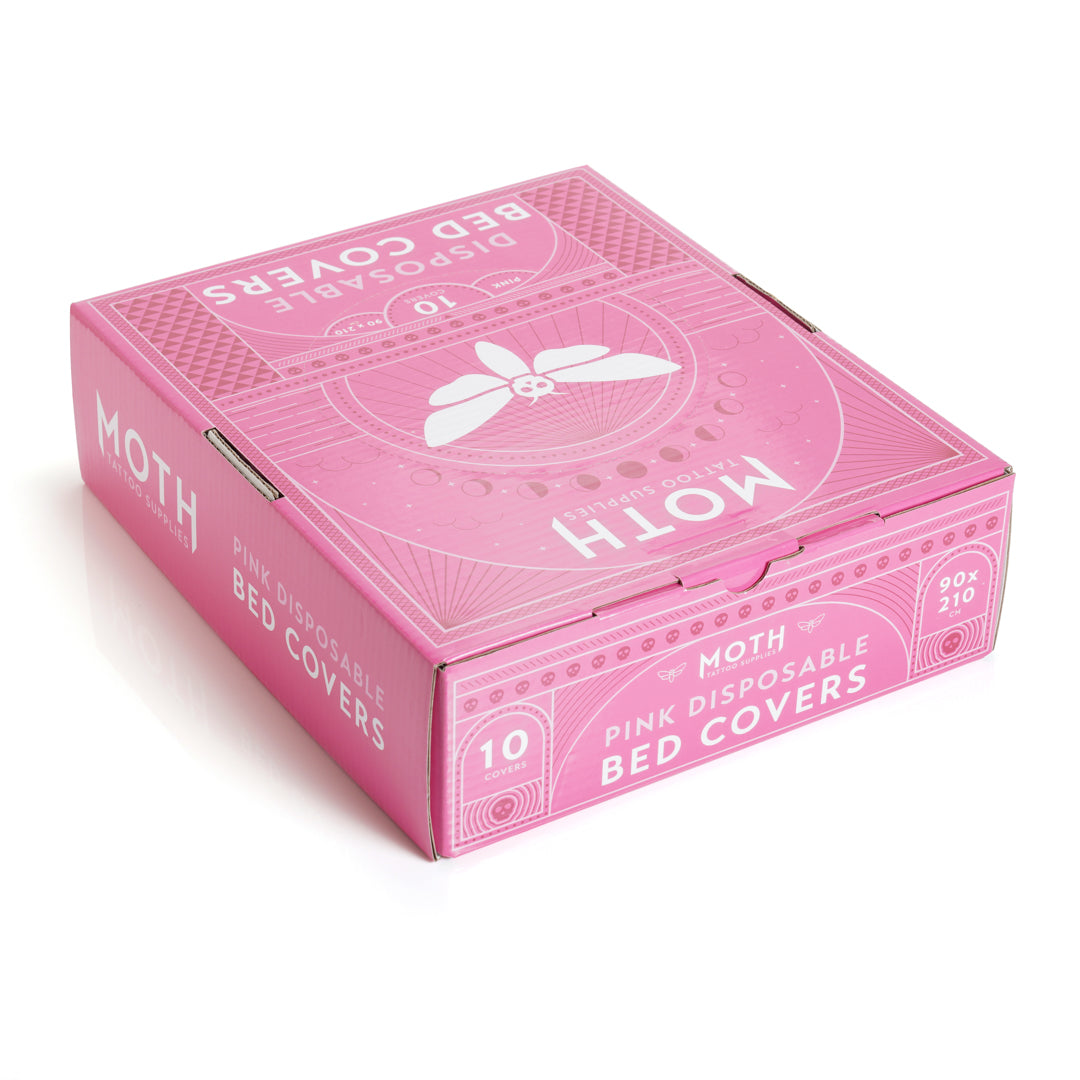 MOTH Disposable Tattoo Bed Covers (Pack of 10) - Black or Pink