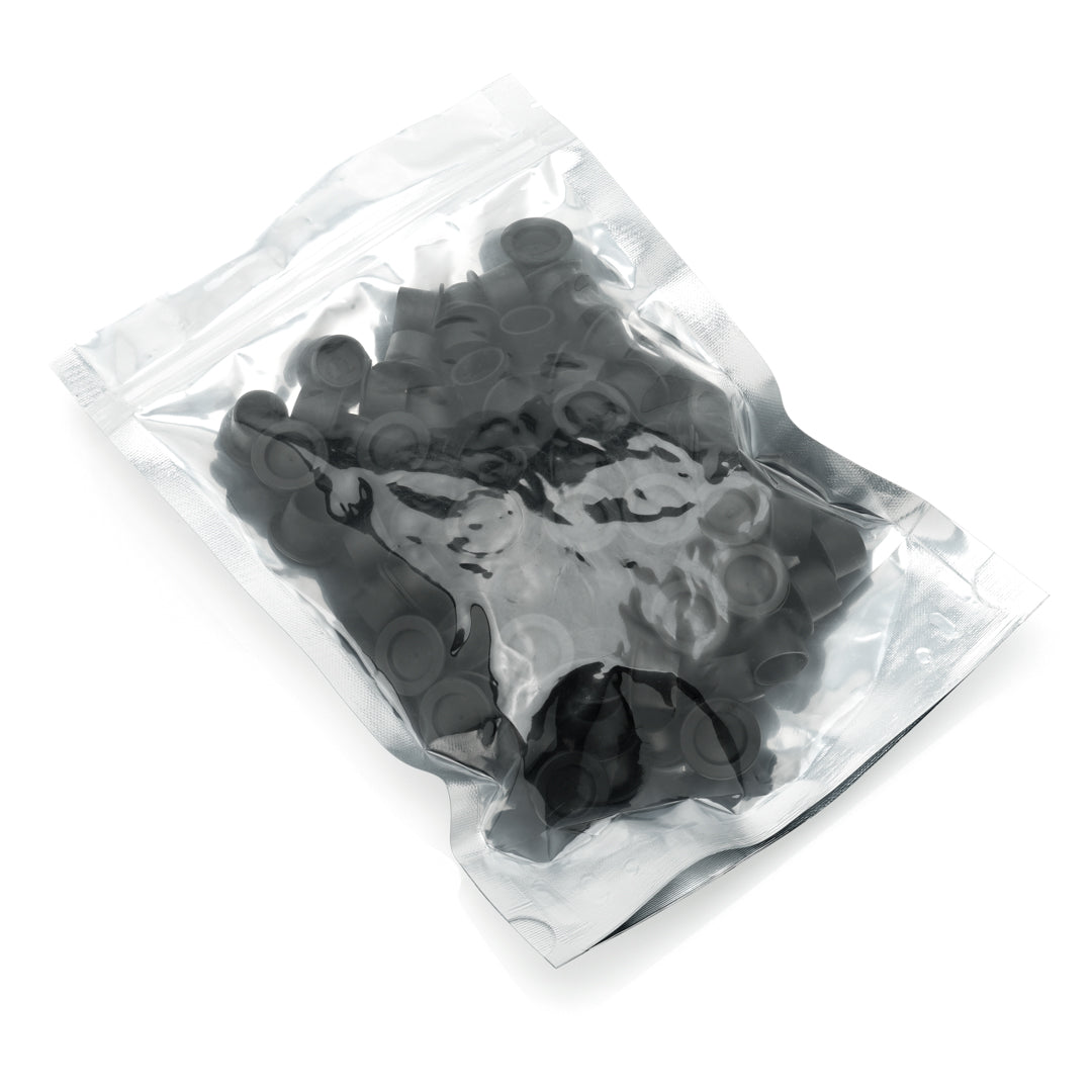 MOTH Round Silicone Ink Caps – 100 pcs (Black / Pink / White)