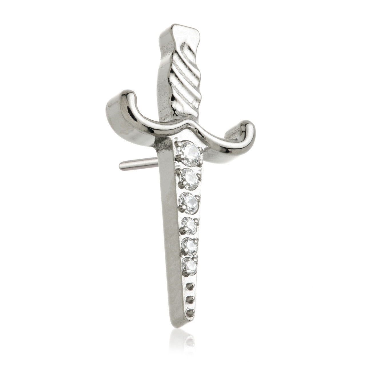 Ti Threadless Large Pavé Dagger Attachment