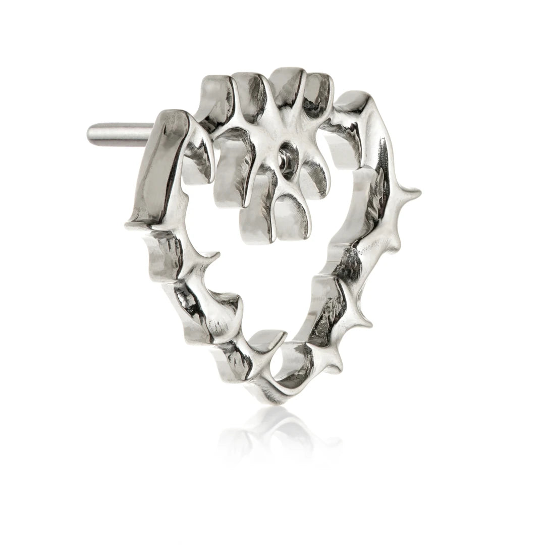 Ti Threadless Thorned Heart Attachment