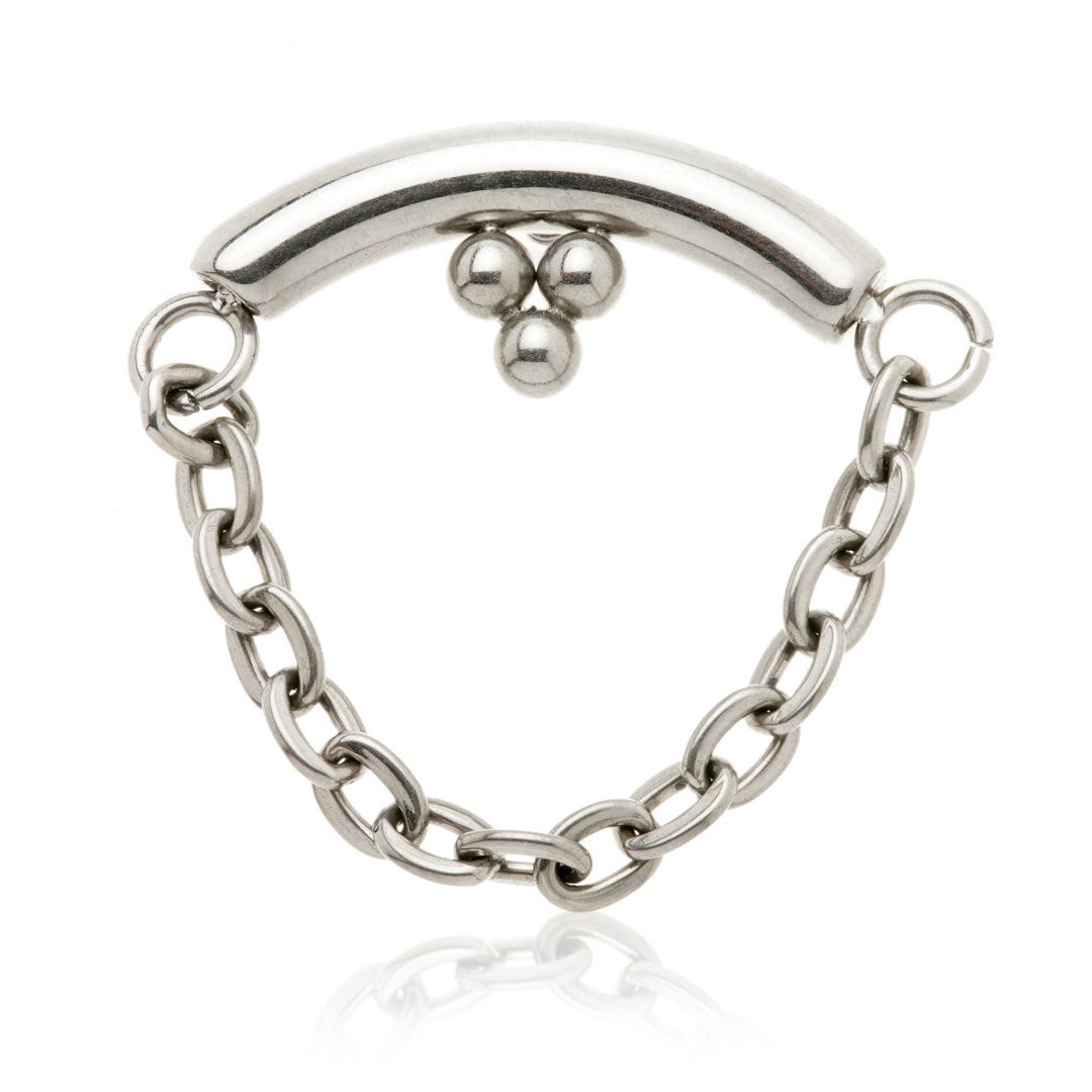 Ti Internal Trinity Dot With Hanging Chain