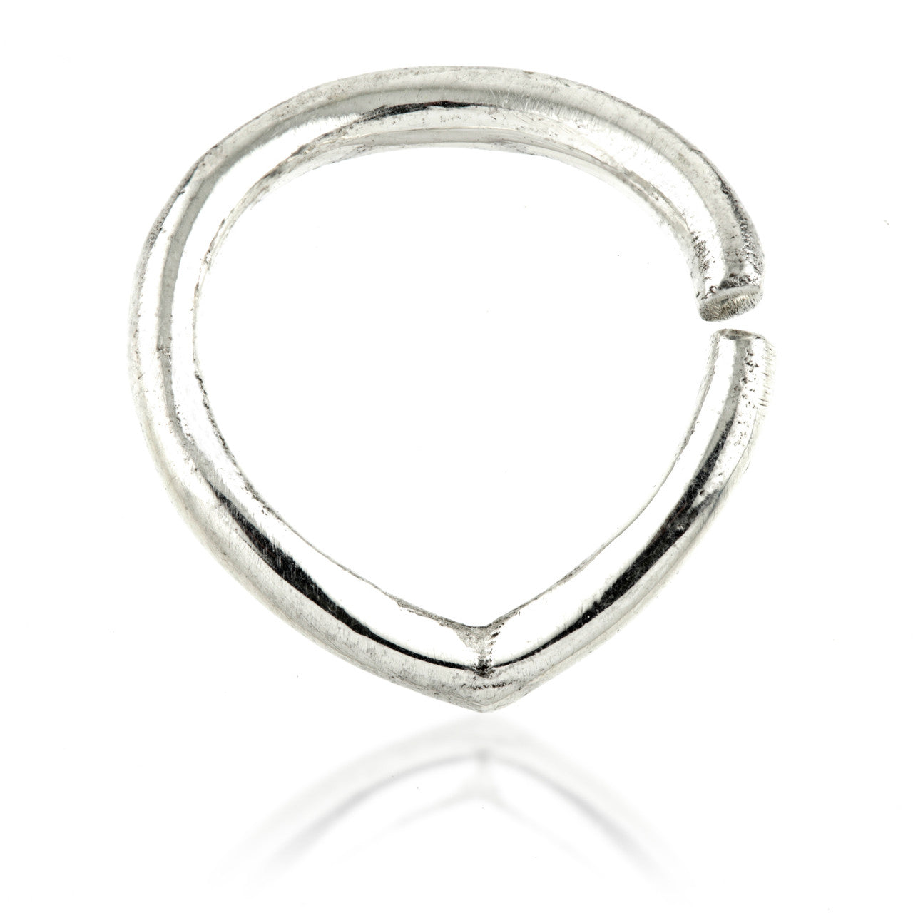 1x Wishbone Silver Open Cartilage Ring - SVSEP32