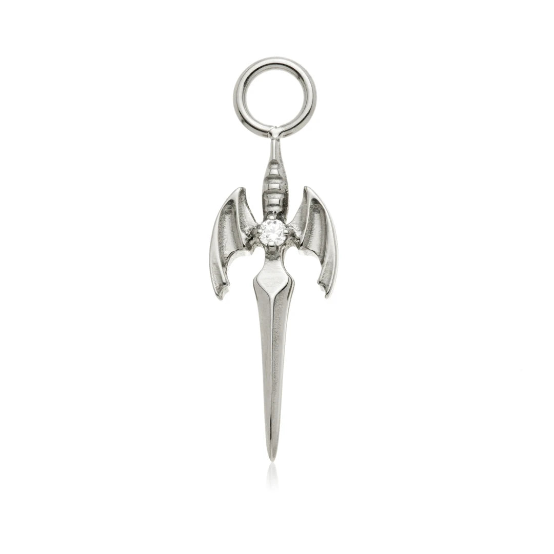 Ti Winged Sword Charm Attachment