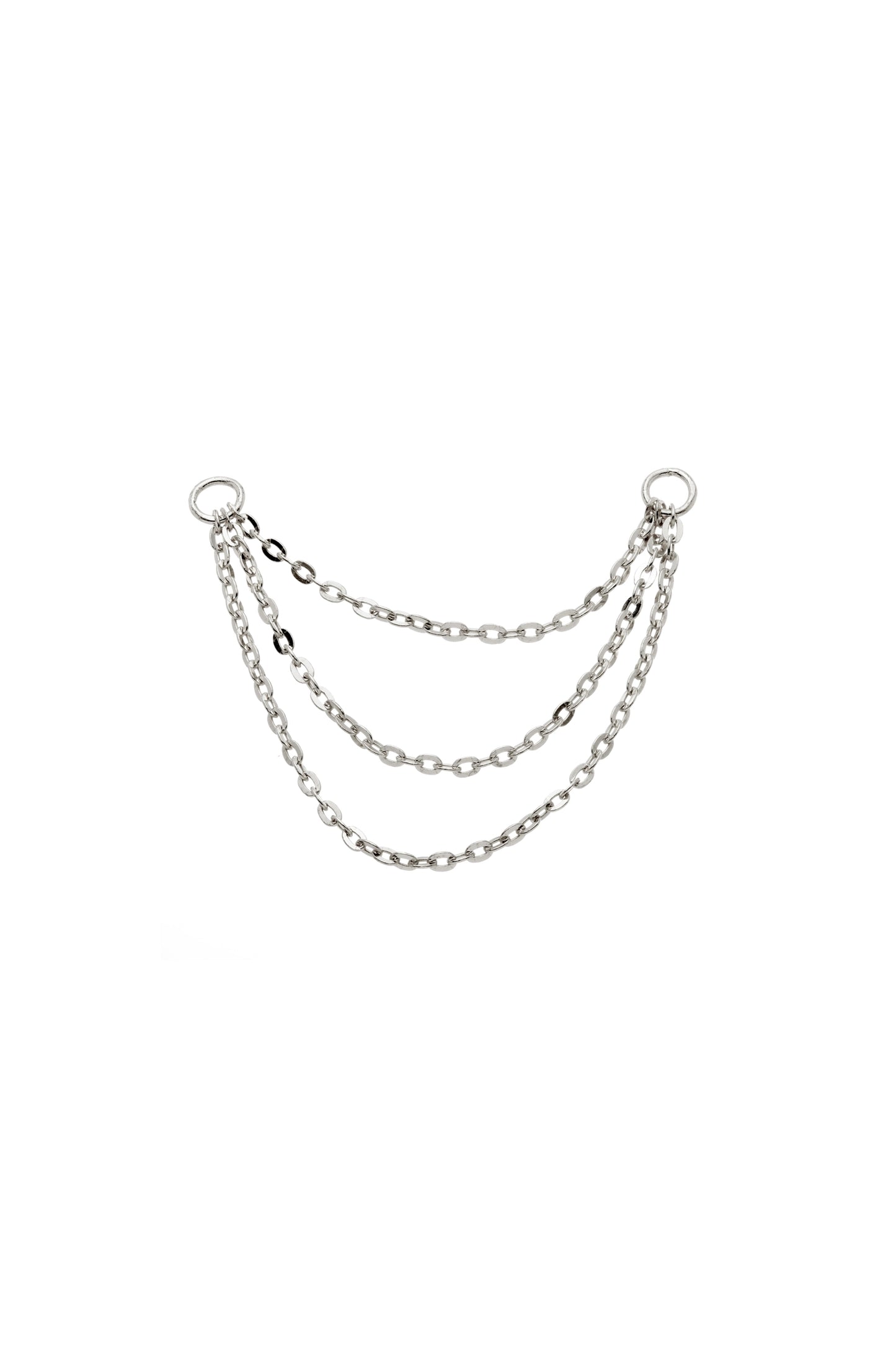 TL - 9ct Gold Hanging Triple Chain Charm