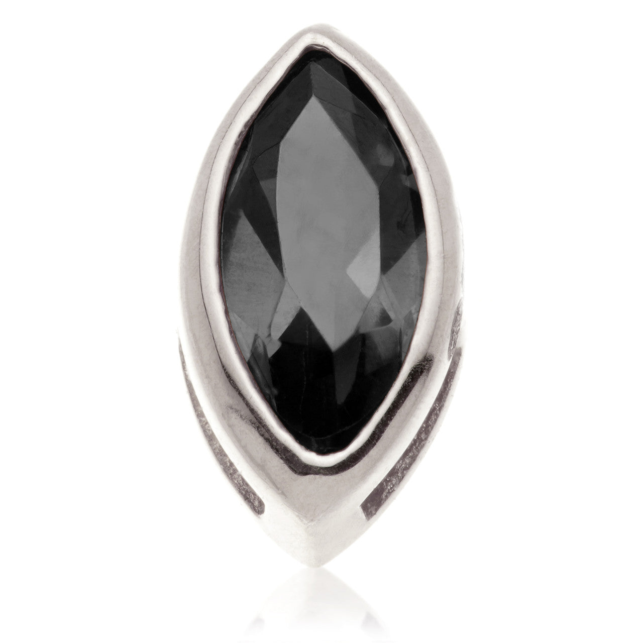 TL - 14ct Gold Internal Black Diamond Marquise Attachment