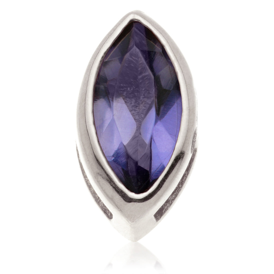 TL - 14ct Gold Internal Iolite Marquise Attachment