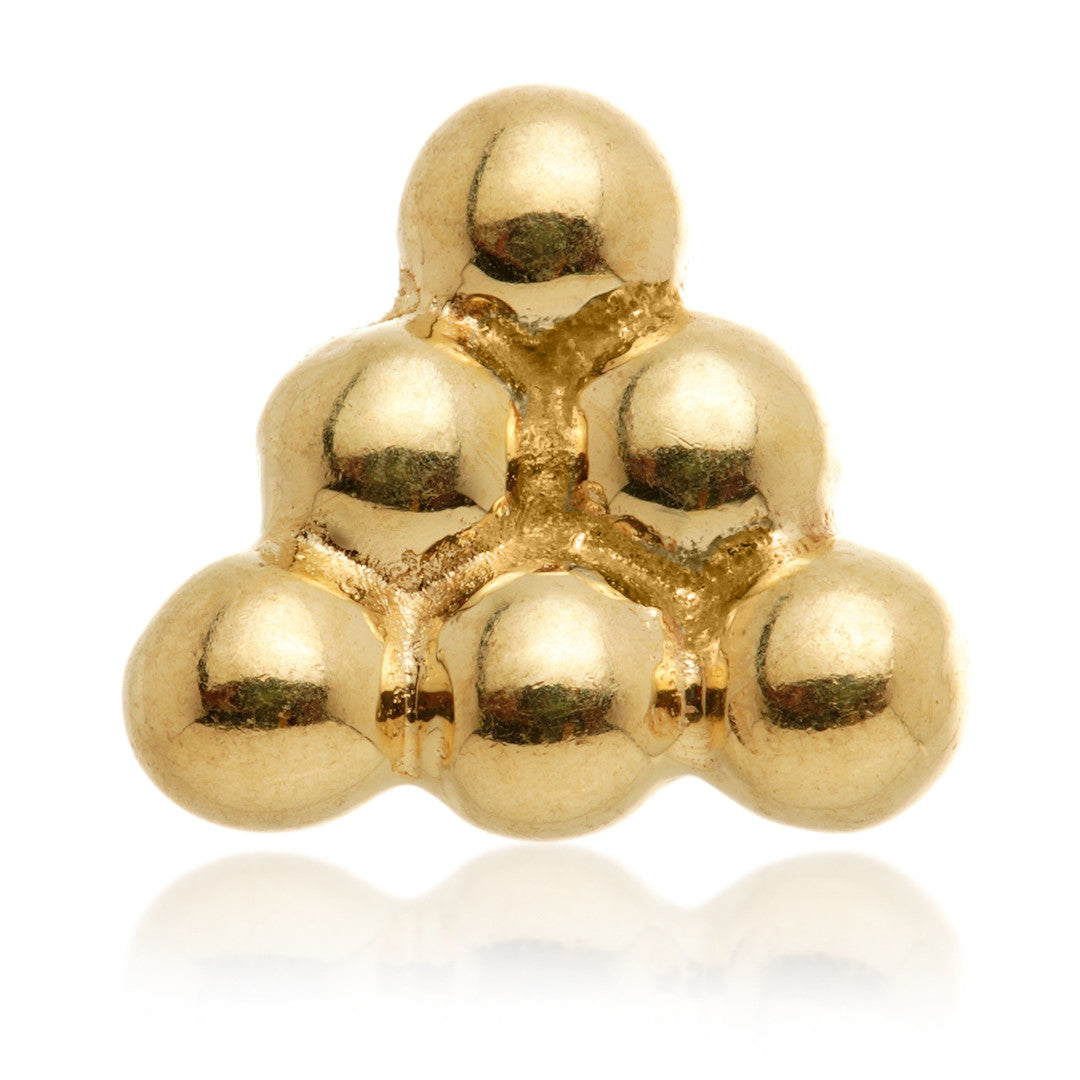 TL - 14ct Internal Gold Triangle Dot Attachment
