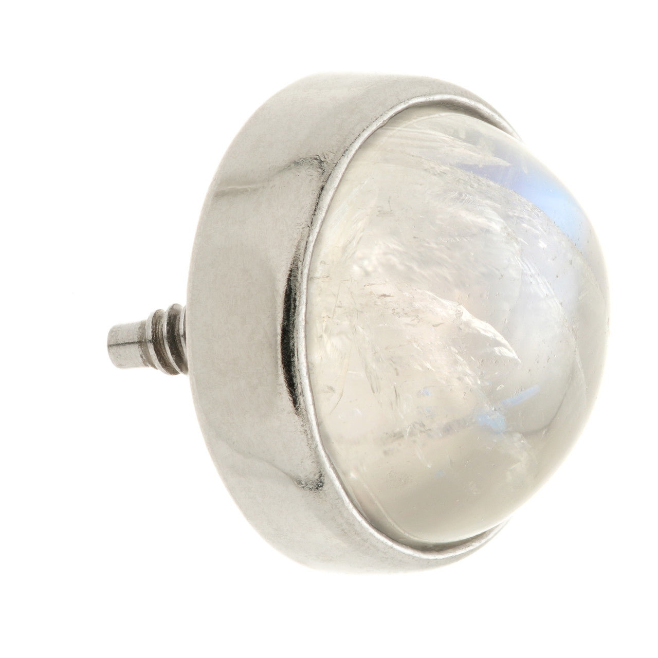 TL - 14ct Gold Internal Moonstone Cabochon Round Attachment