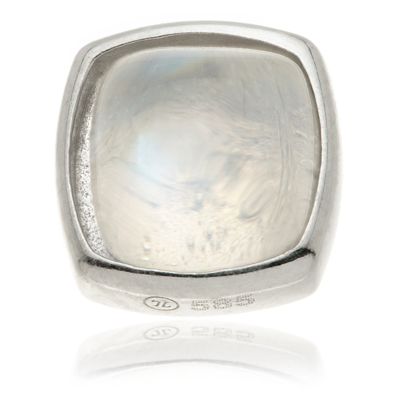 TL - 14ct Gold Internal Moonstone Cabochon Cushion Attachment