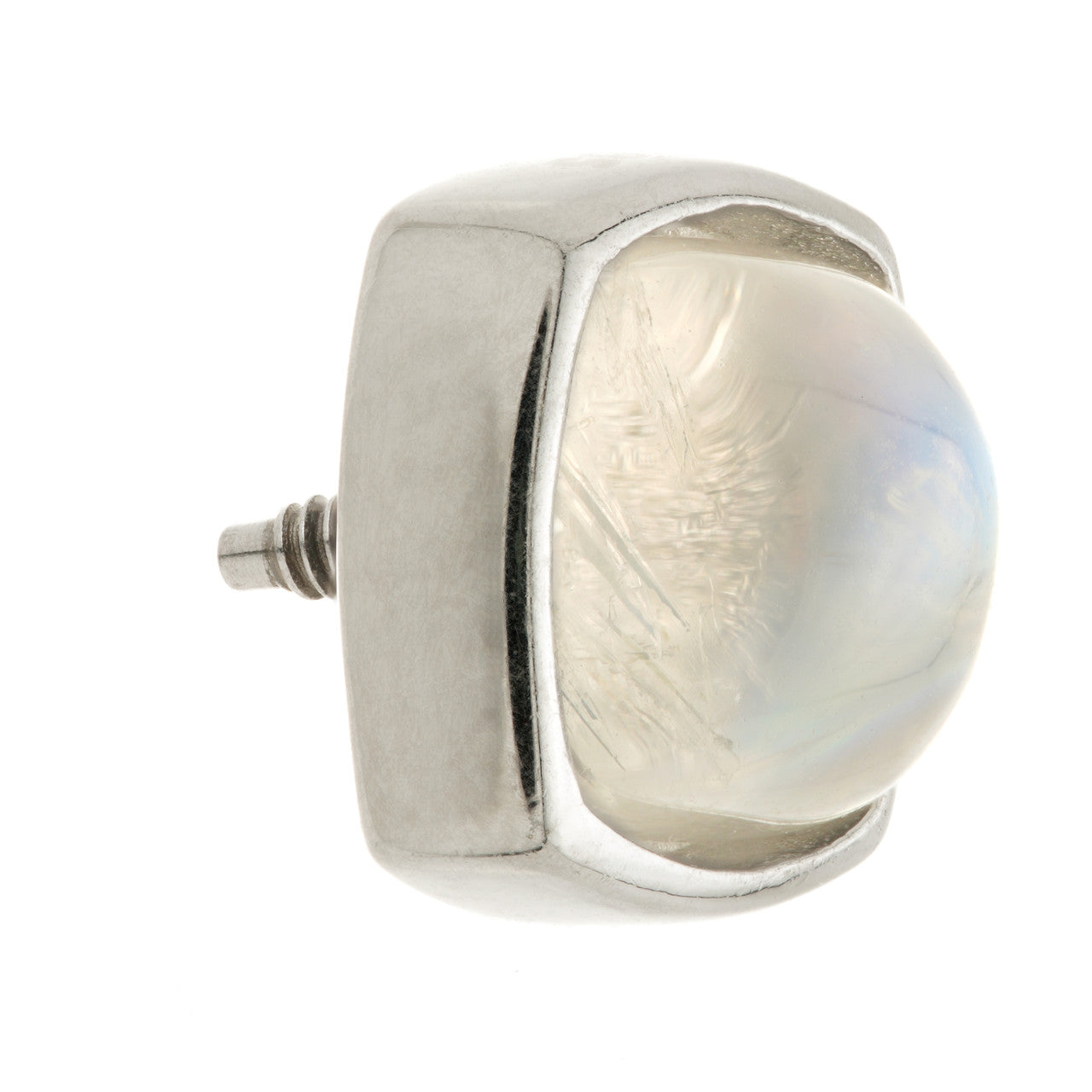 TL - 14ct Gold Internal Moonstone Cabochon Cushion Attachment