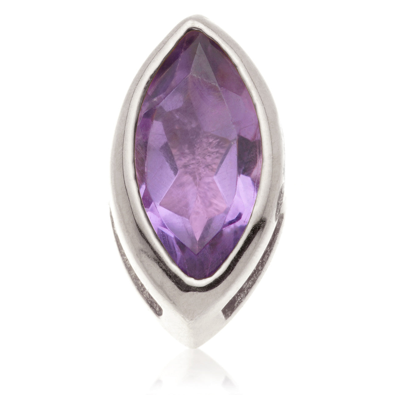 TL - 14ct Gold Internal Amethyst Marquise Attachment