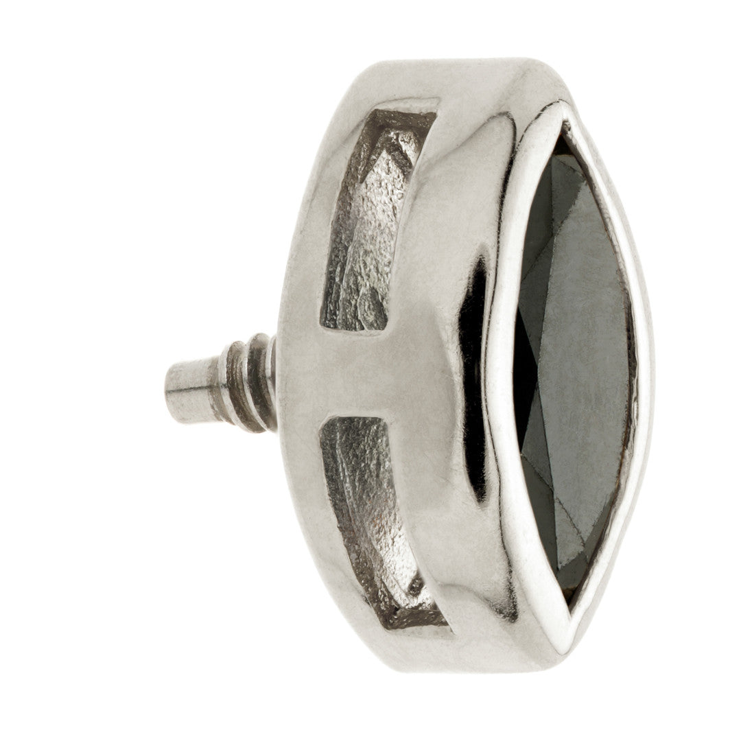 TL - 14ct Gold Internal Black Diamond Marquise Attachment