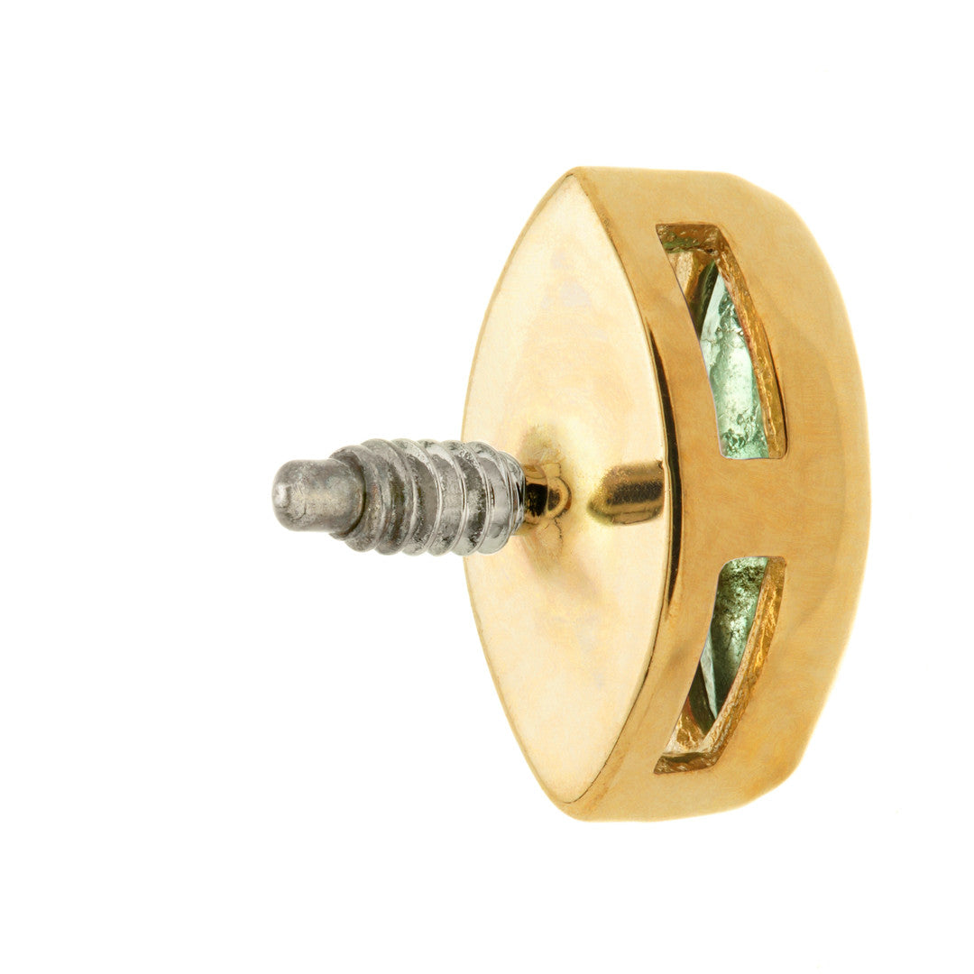 TL - 14ct Gold Internal Peridot Marquise Attachment