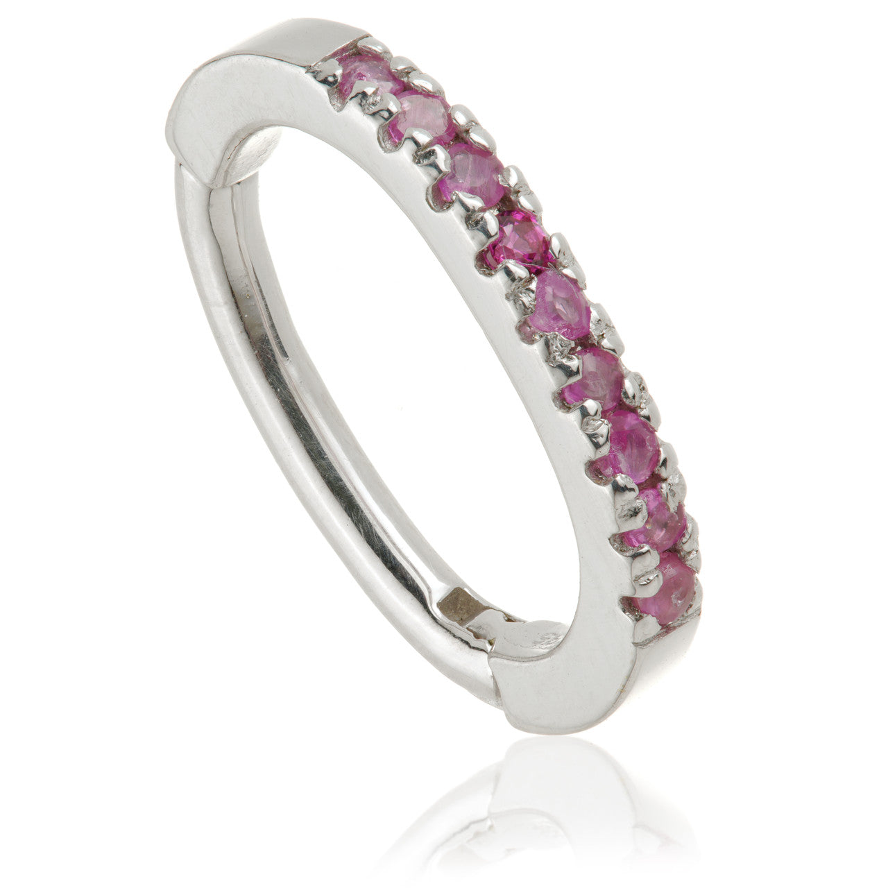 TL - Gold Ruby Pave Oval Rook Ring