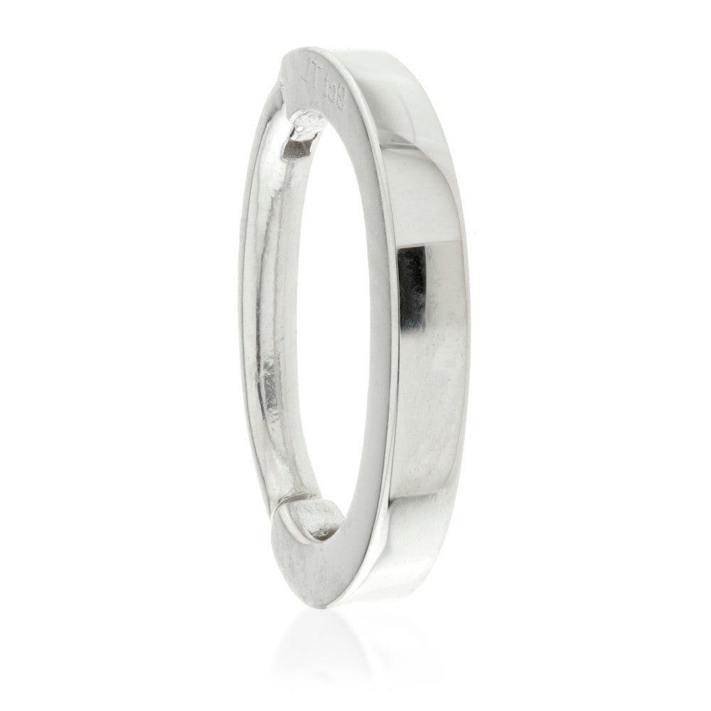 Solid Gold Hinged Oval Rook Ring