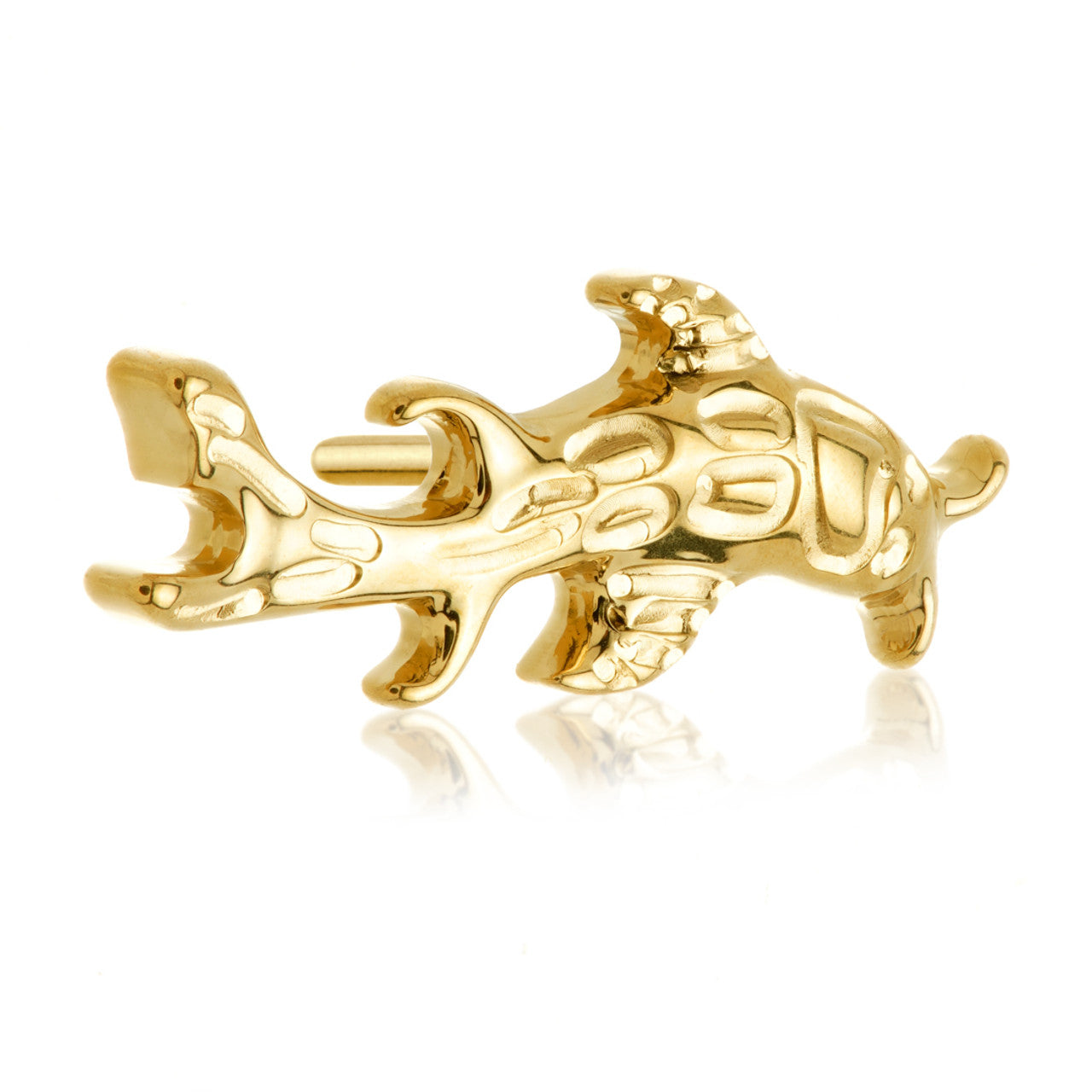 Zircon Gold Ti Threadless Koi Fish Attachment