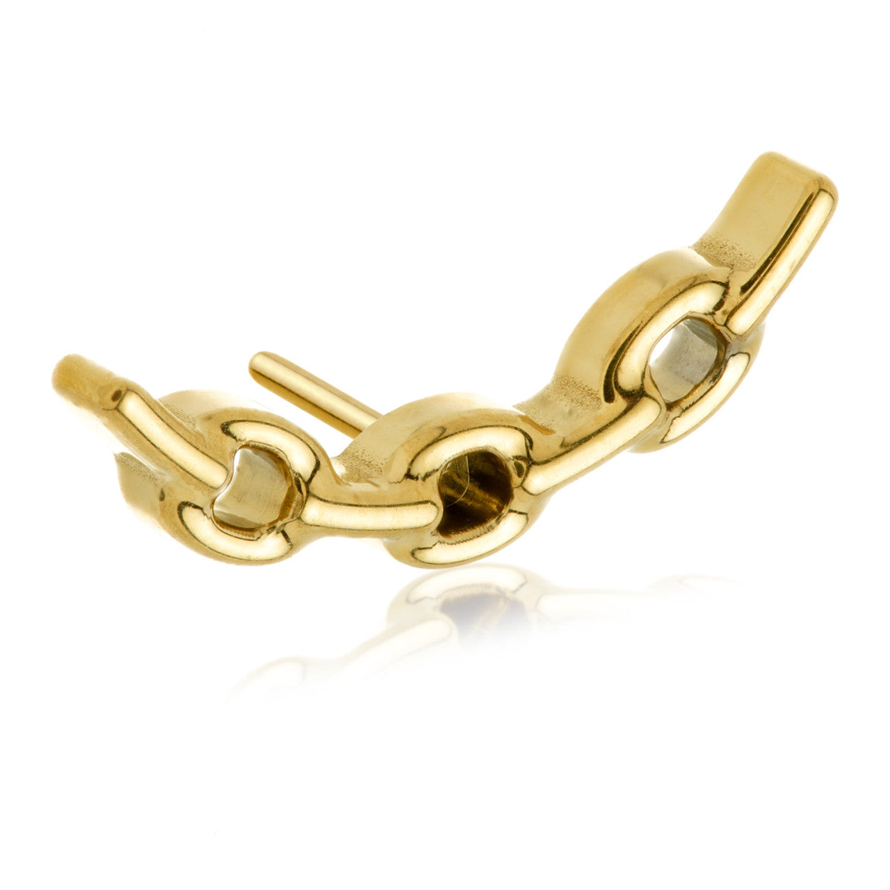 Zircon Gold Ti Threadless Jewelled Chain Attachment