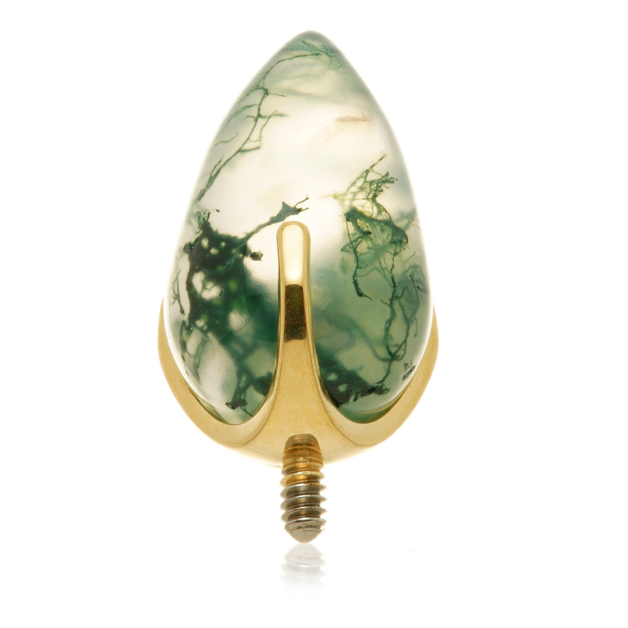 Zircon Gold Ti Internal Natural Stone Bullet Attachment