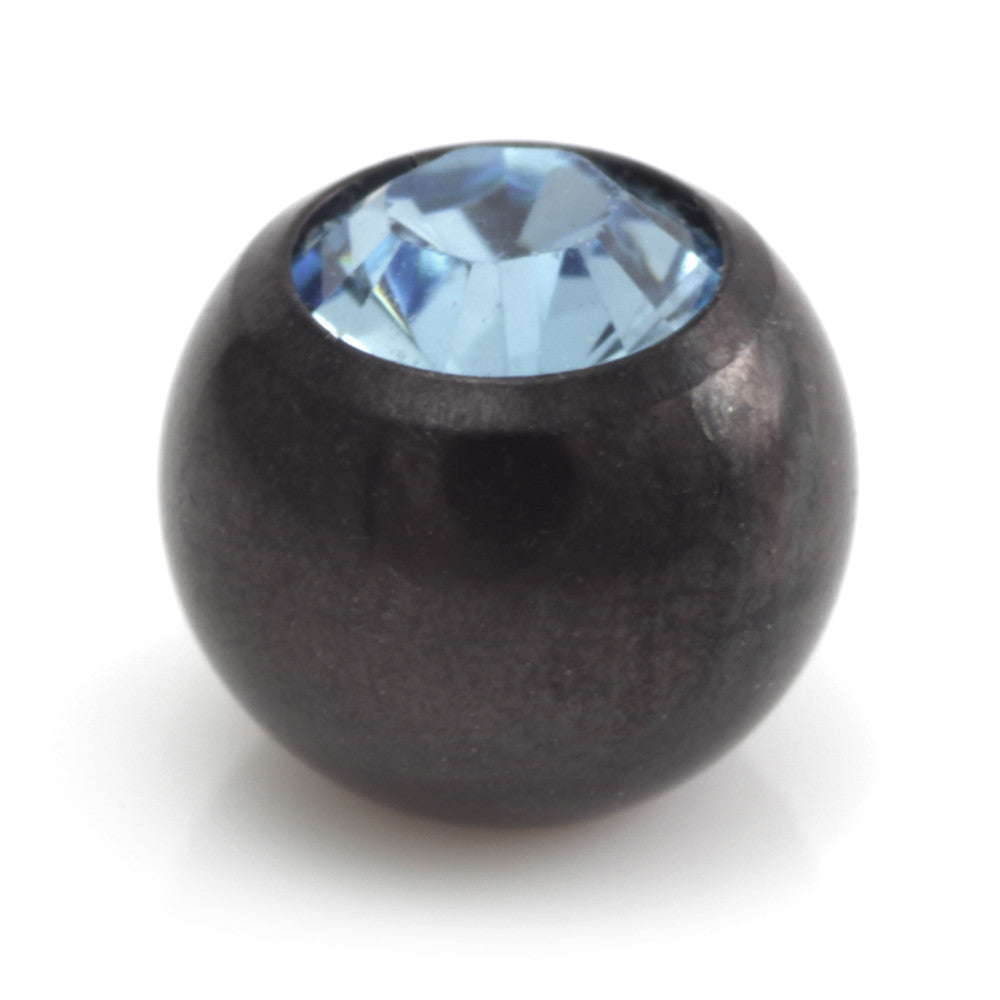 Black Steel Gem Ball