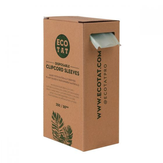 ECOTAT Clip Cord Sleeves (Box of 250) - 50mm