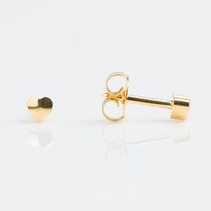 Studex Regular Gold Plated Heart Studs - Pack of 12