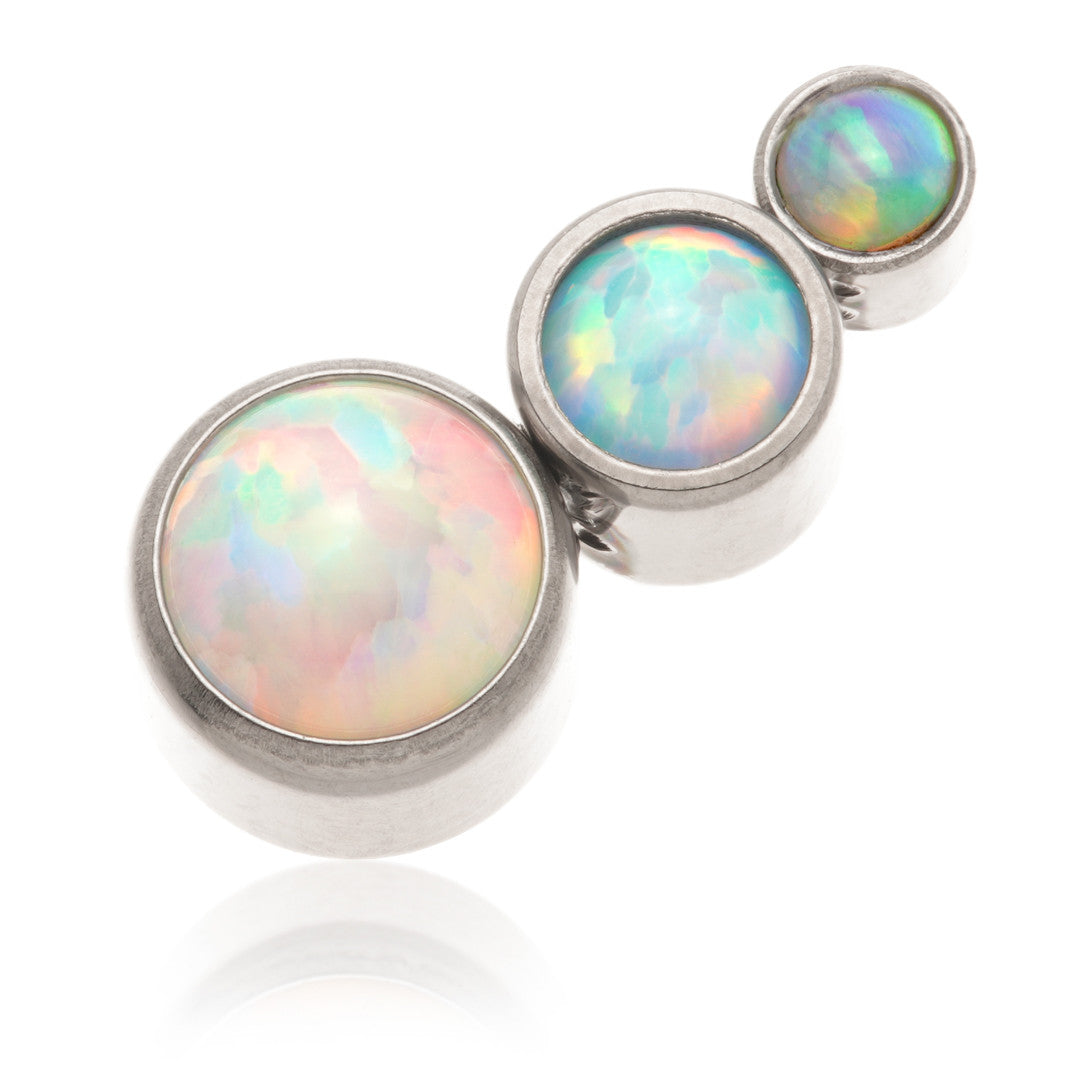 Titanium Blue Opal Micro Tear Drop Attachment