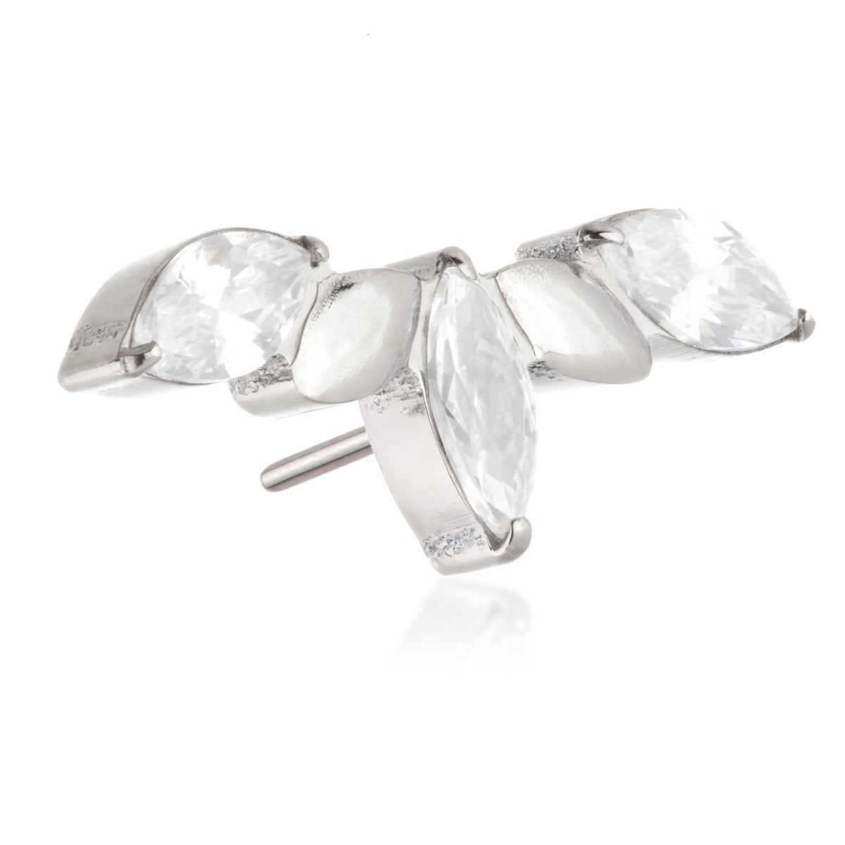 Ti Threadless 5 Jewelled Marquise Cluster Attachment