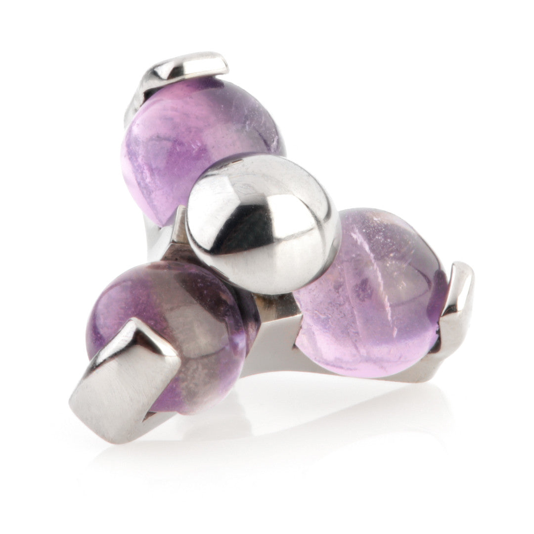 Ti Internal Amethyst Trinity Stone Attachment