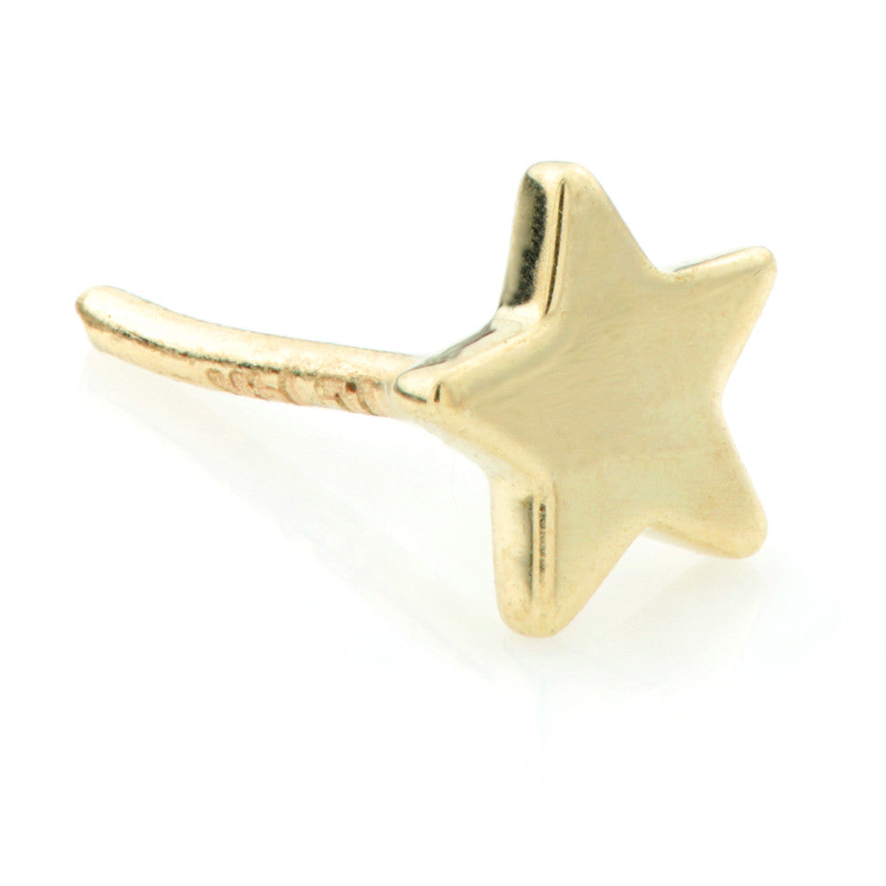 Sterile - TL - 14ct Gold Star Threadless Attachment (sold individually)