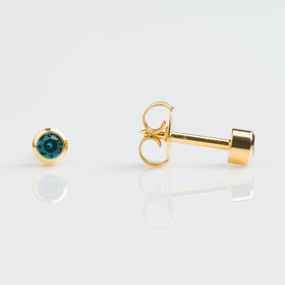 Studex Regular Gold Plated Bezel December Studs - Pack of 12