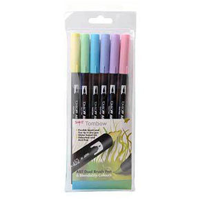 6 Pastel Coloured Tombow Pens (ABT-6C-2)