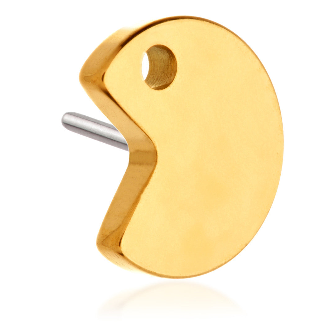 Zircon Gold Ti Threadless Retro Gaming Character Attachment