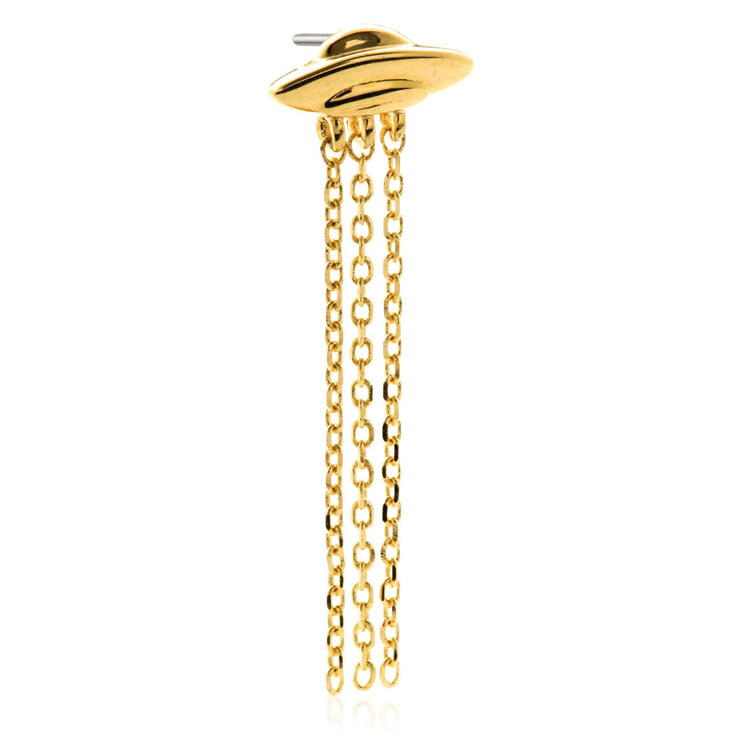Golden Beam - 14ct Gold Threadless Attachment